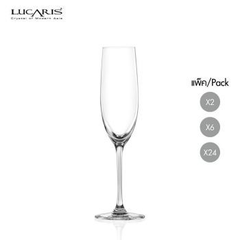 แก้วแชมเปญ champagne flute glass BANGKOK BLISS CHAMPAGNE 180 ml จากลูคาริส Lucaris แก้วแชมเปญคริสตัล Crystal