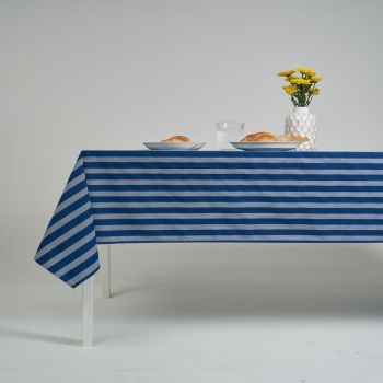 ผ้าปูโต๊ะ ผ้าคลุมโต๊ะ สี Sailor ขนาด 145 x 240 cm